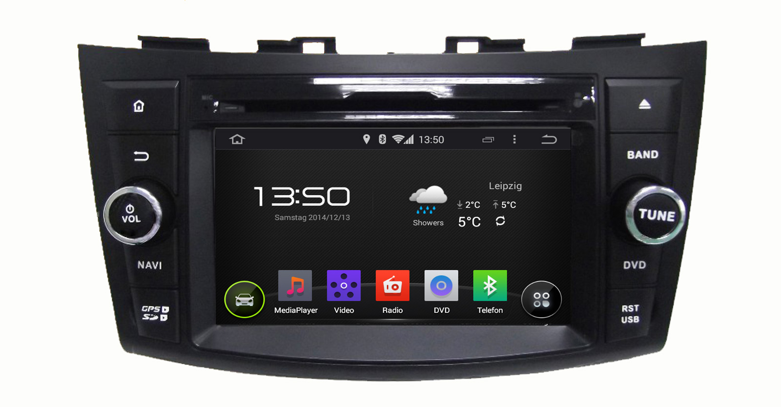 Autoradio Naviceiver ANDROID5.1 Quadcore WIFI BT Navi GPS